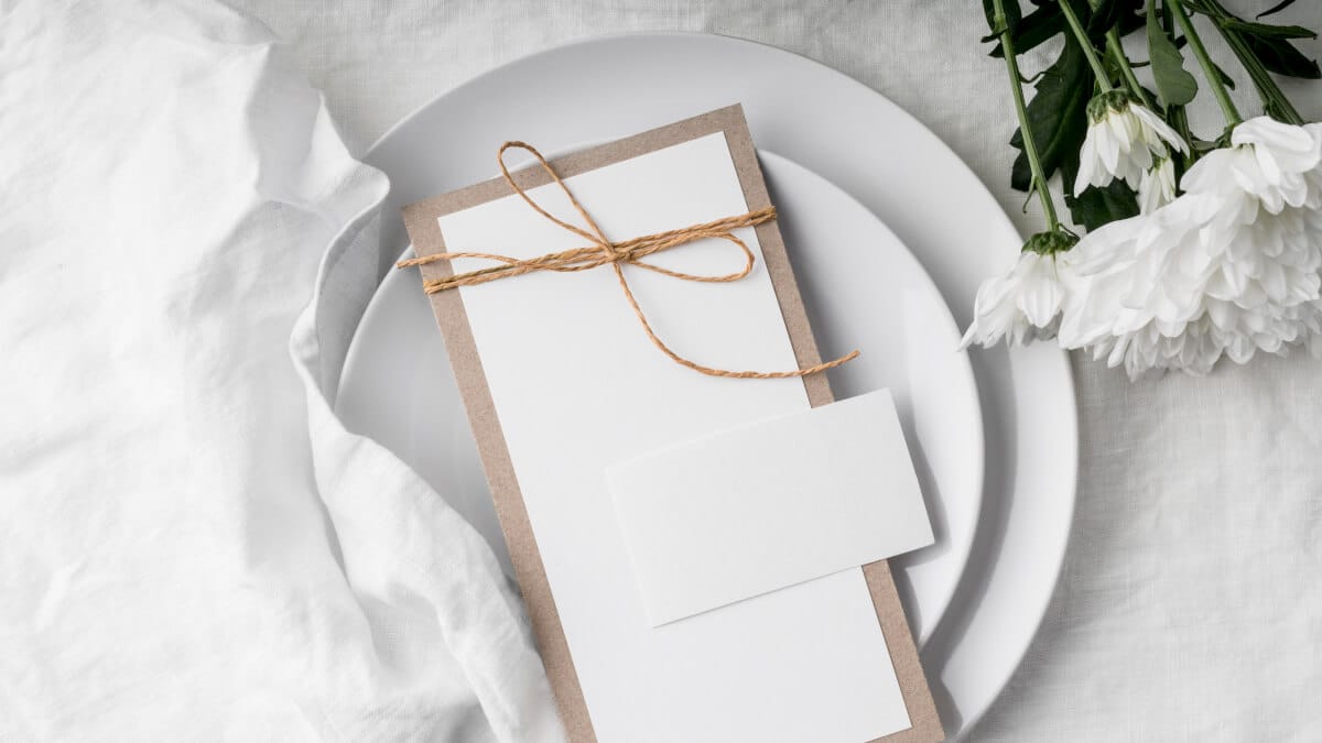 Låt er vigsel bli unik med en enkel vigselprogram mall! illustration