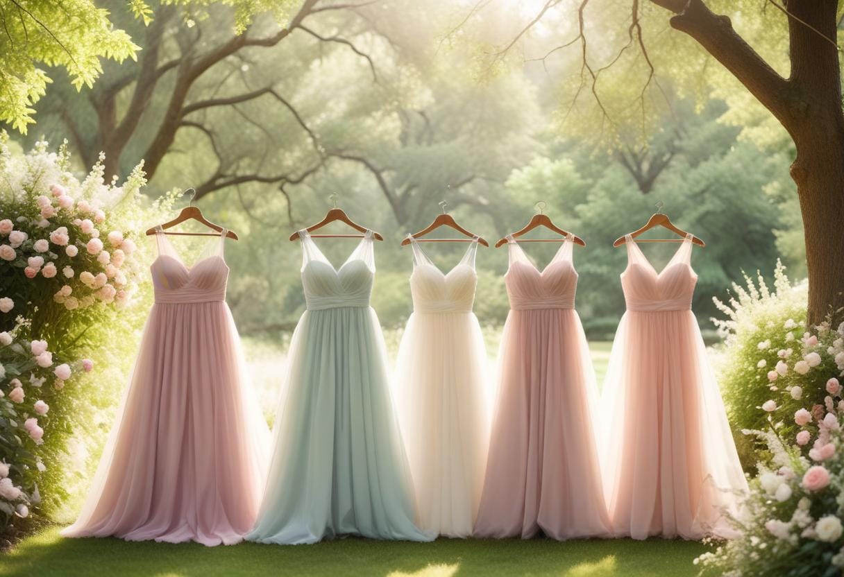 Brudtärna klänning illustration