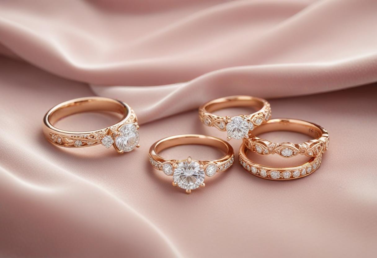 Kreativa vigselringar kombinationer som passar er stil illustration